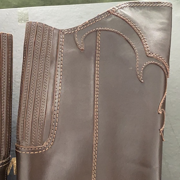 Mimco Boots 39 Chocolate great cond leather - Picture 3 of 9